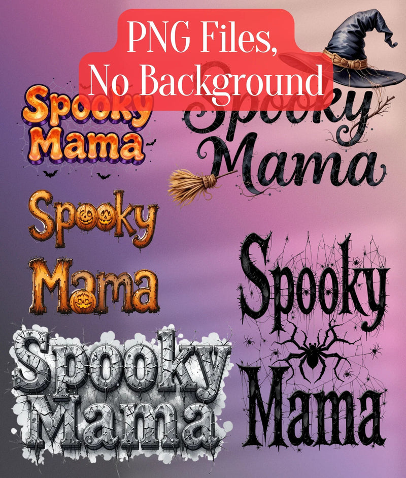 Spooky Mama Clipart Bundle - CraftNest - Digital Crafting and Art