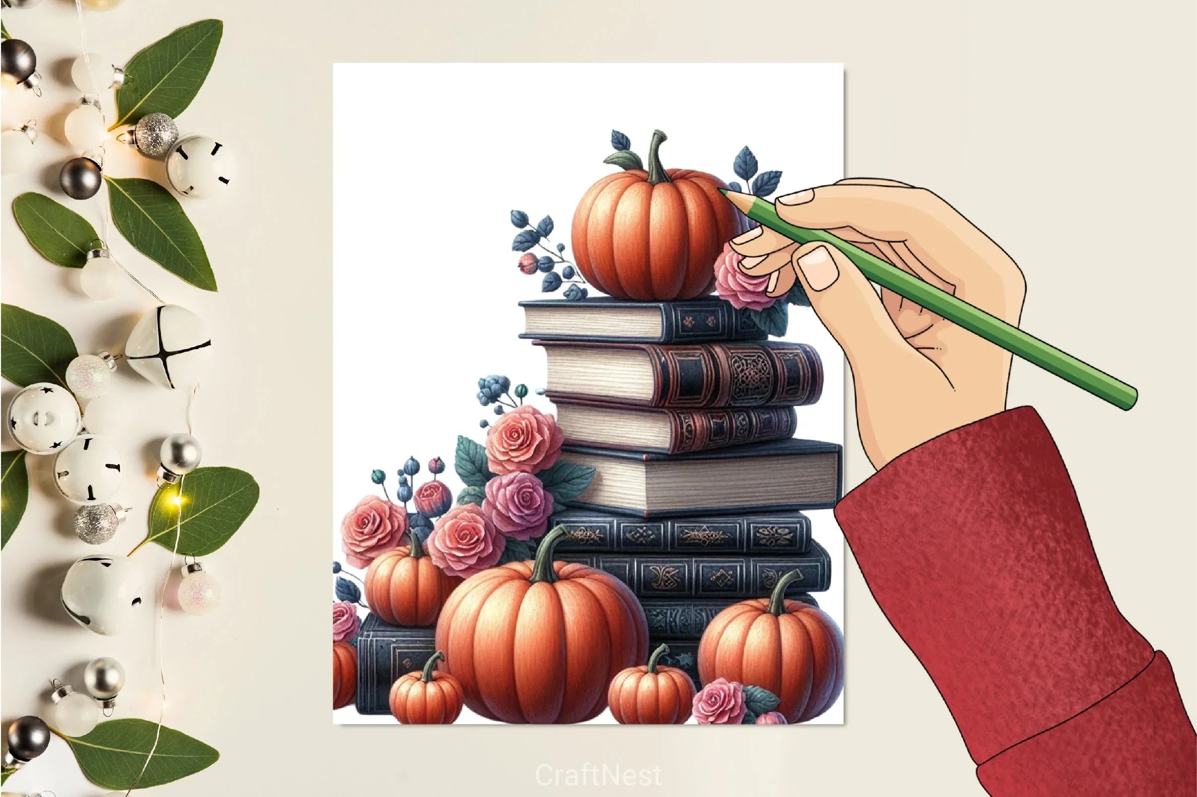 Halloween Books Clipart Bundle - CraftNest - Digital Crafting and Art