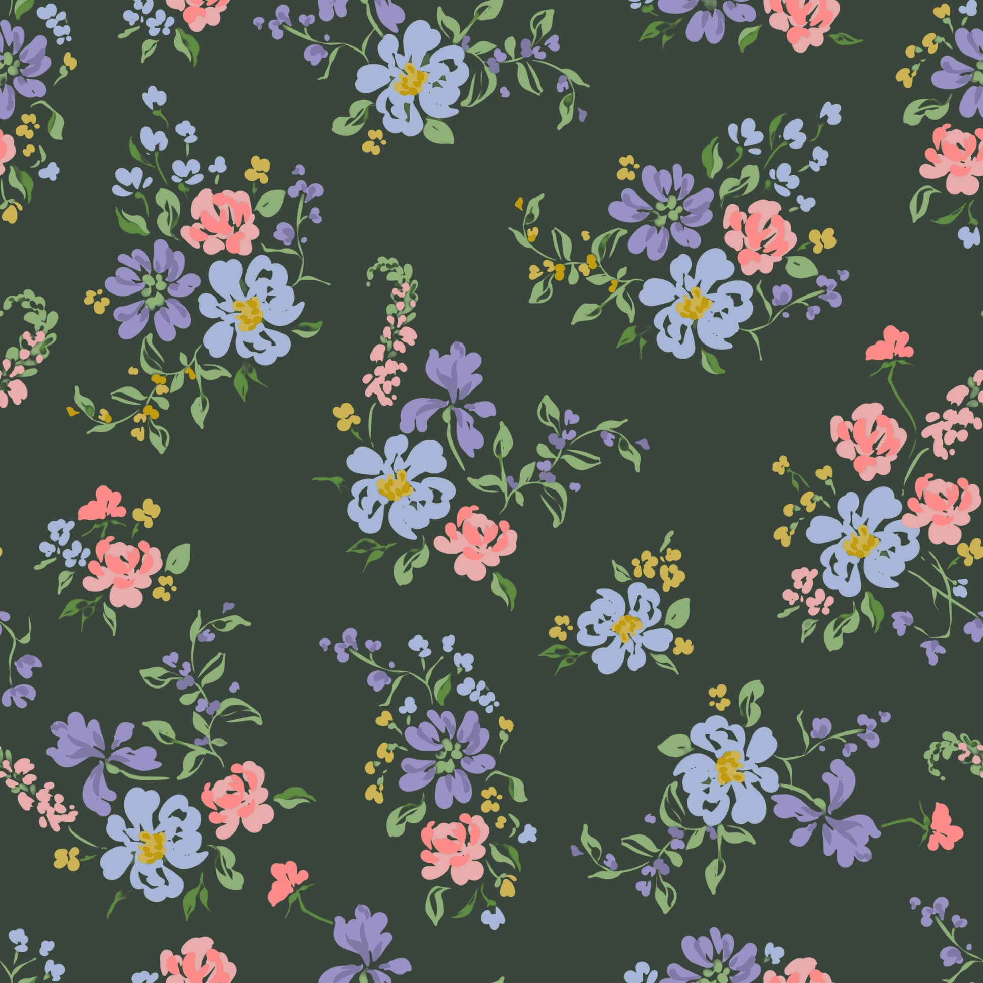 Spring Flower Seamless Digital Paper - CraftNest - Digital Crafting and Art