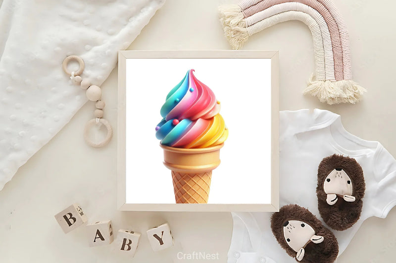 Ice Cream Clipart Bundle 2 - CraftNest - Digital Crafting and Art
