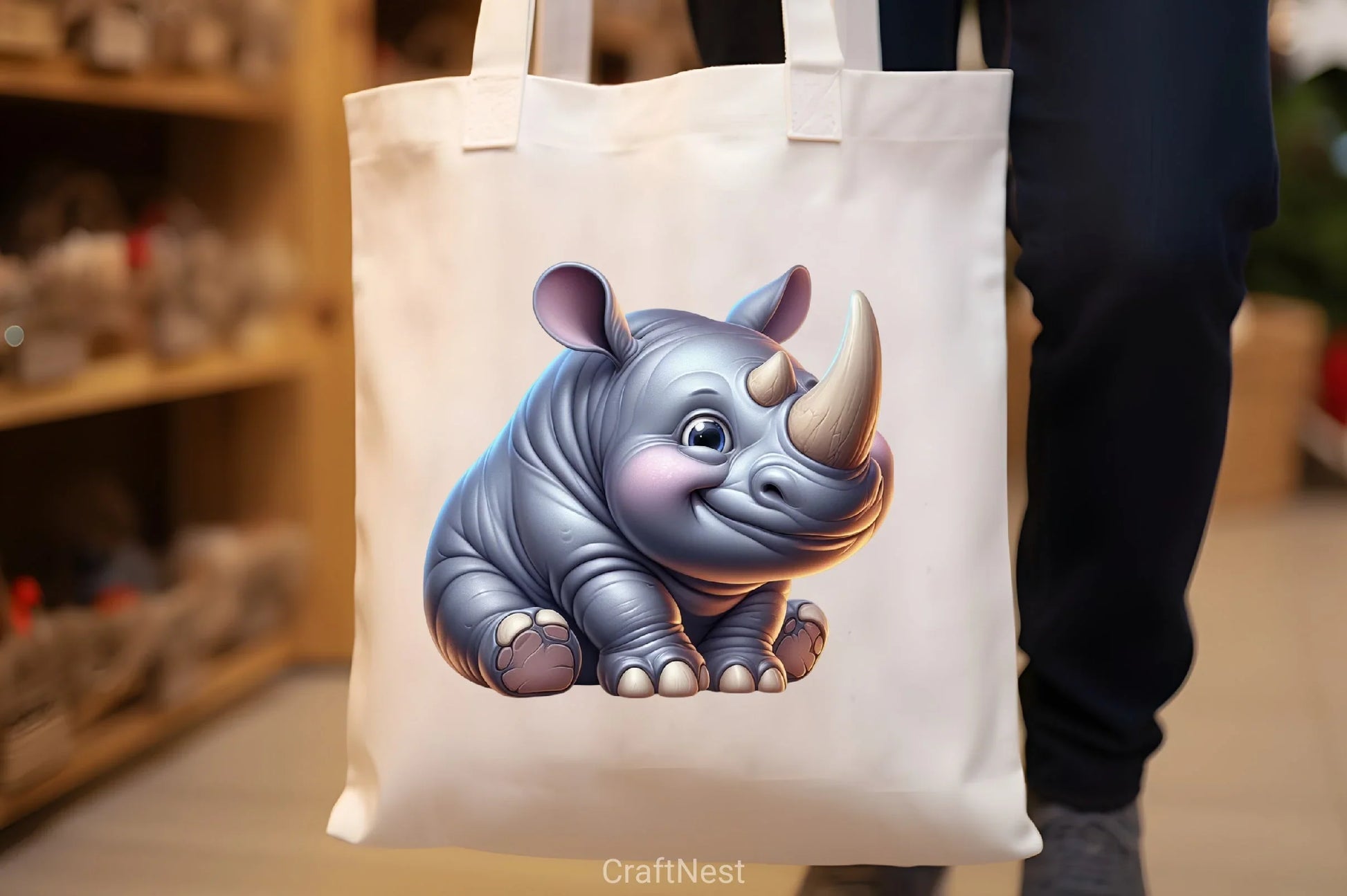 Cute Rhino Clipart Bundle - CraftNest - Digital Crafting and Art