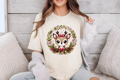 Christmas Reindeer Wreath Clipart Bundle - CraftNest - Digital Crafting and Art
