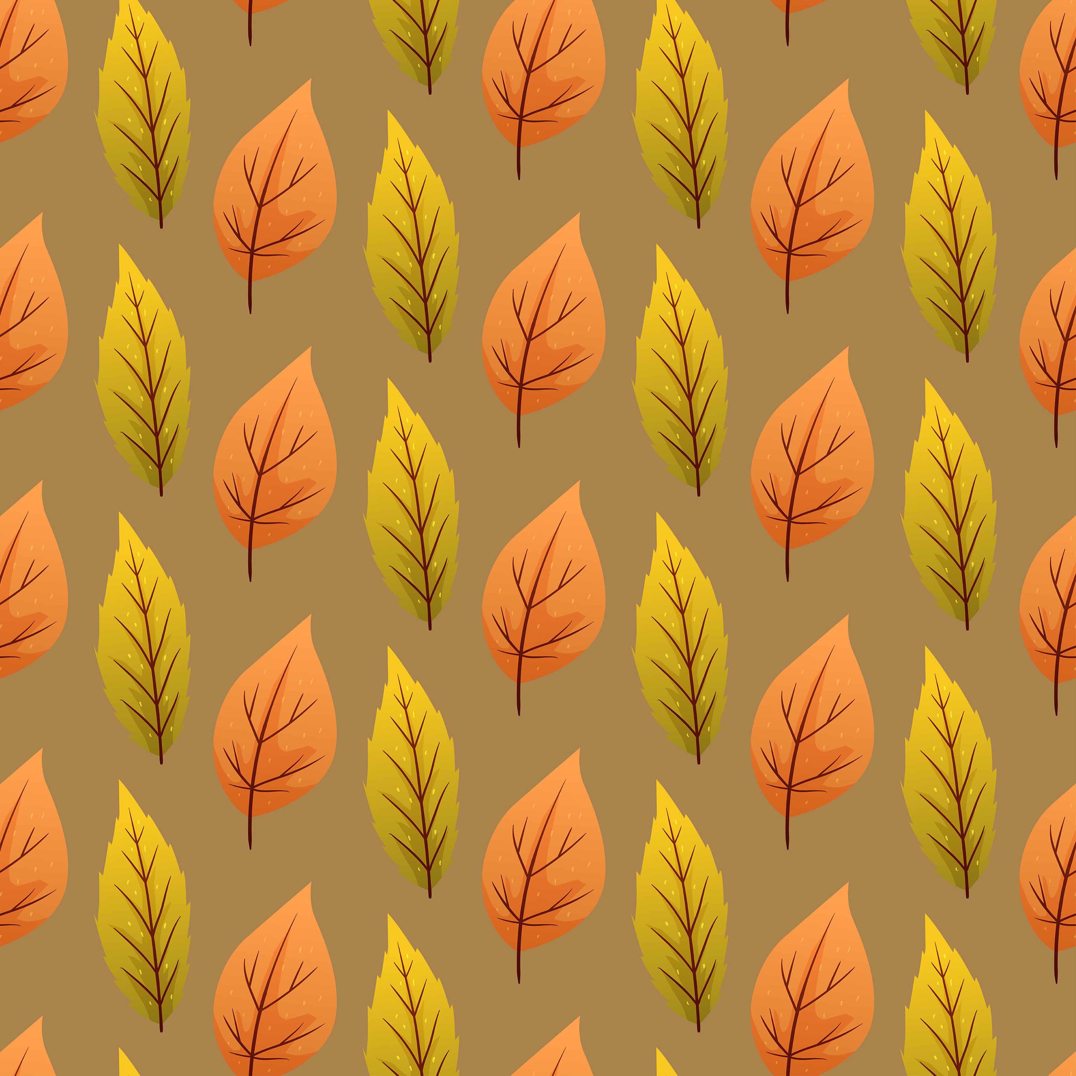 Fall Leaves Seamless Digital Paper - CraftNest - Digital Crafting and Art