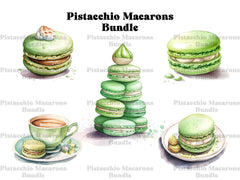 Pistachio Macarons Clipart - CraftNest