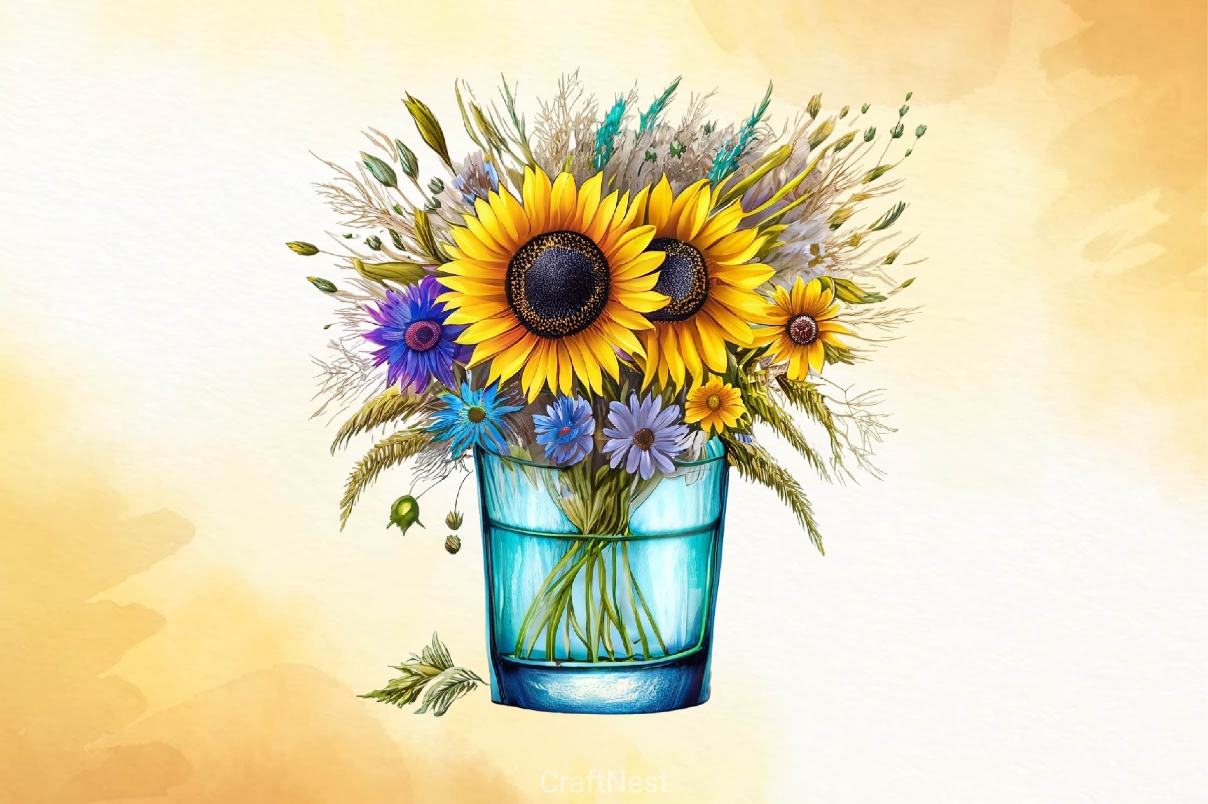 Sunflowers Clipart Bundle 2