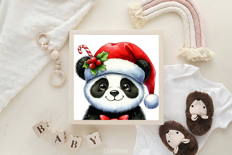 Christmas Panda Clipart Bundle 3 - CraftNest - Digital Crafting and Art