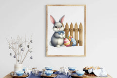 Easter Bunny Fence Clipart Bundle - CraftNest - Digital Crafting and Art