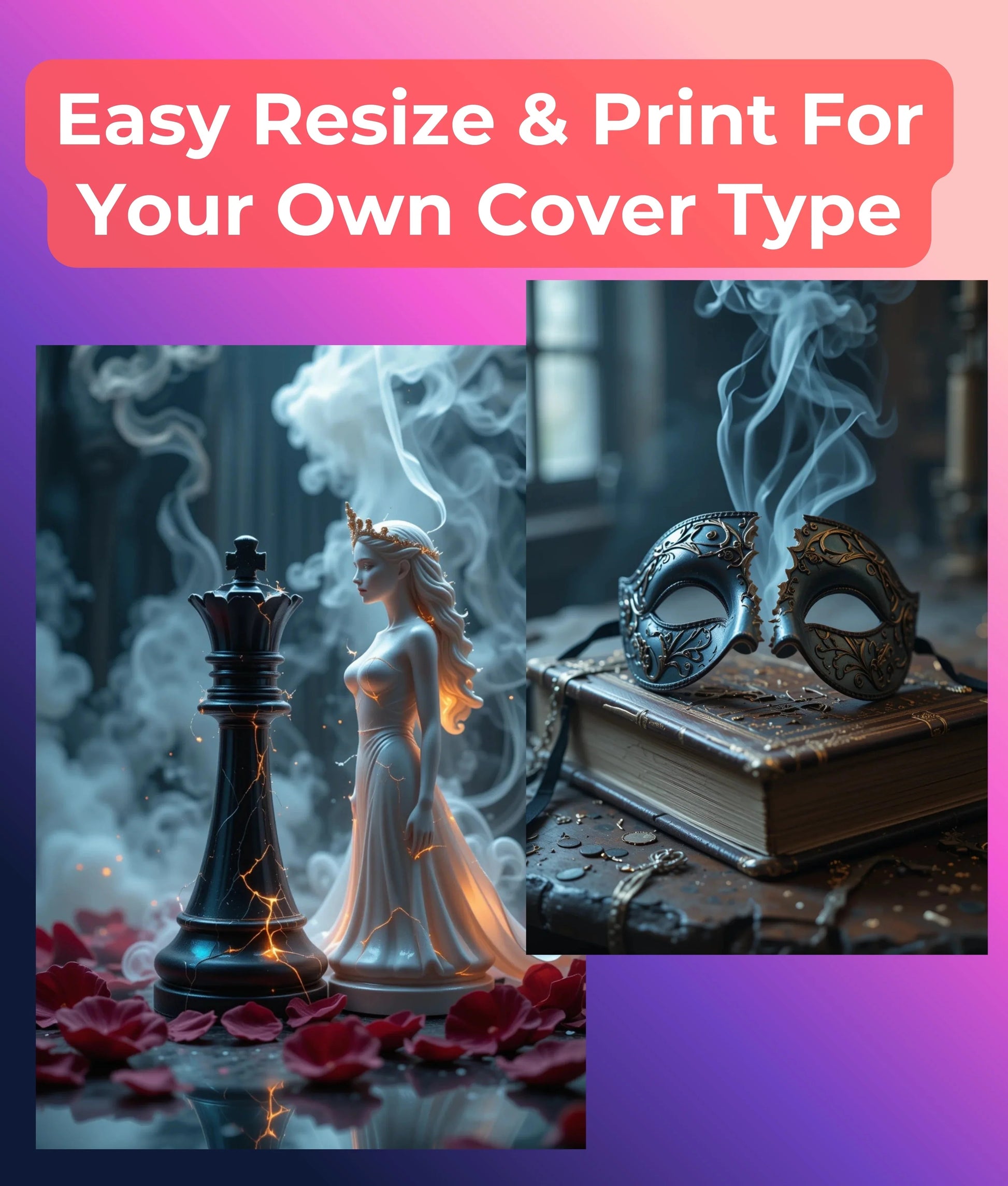 Dark Romance Kindle Case Inserts Clipart Bundle - CraftNest - Digital Crafting and Art