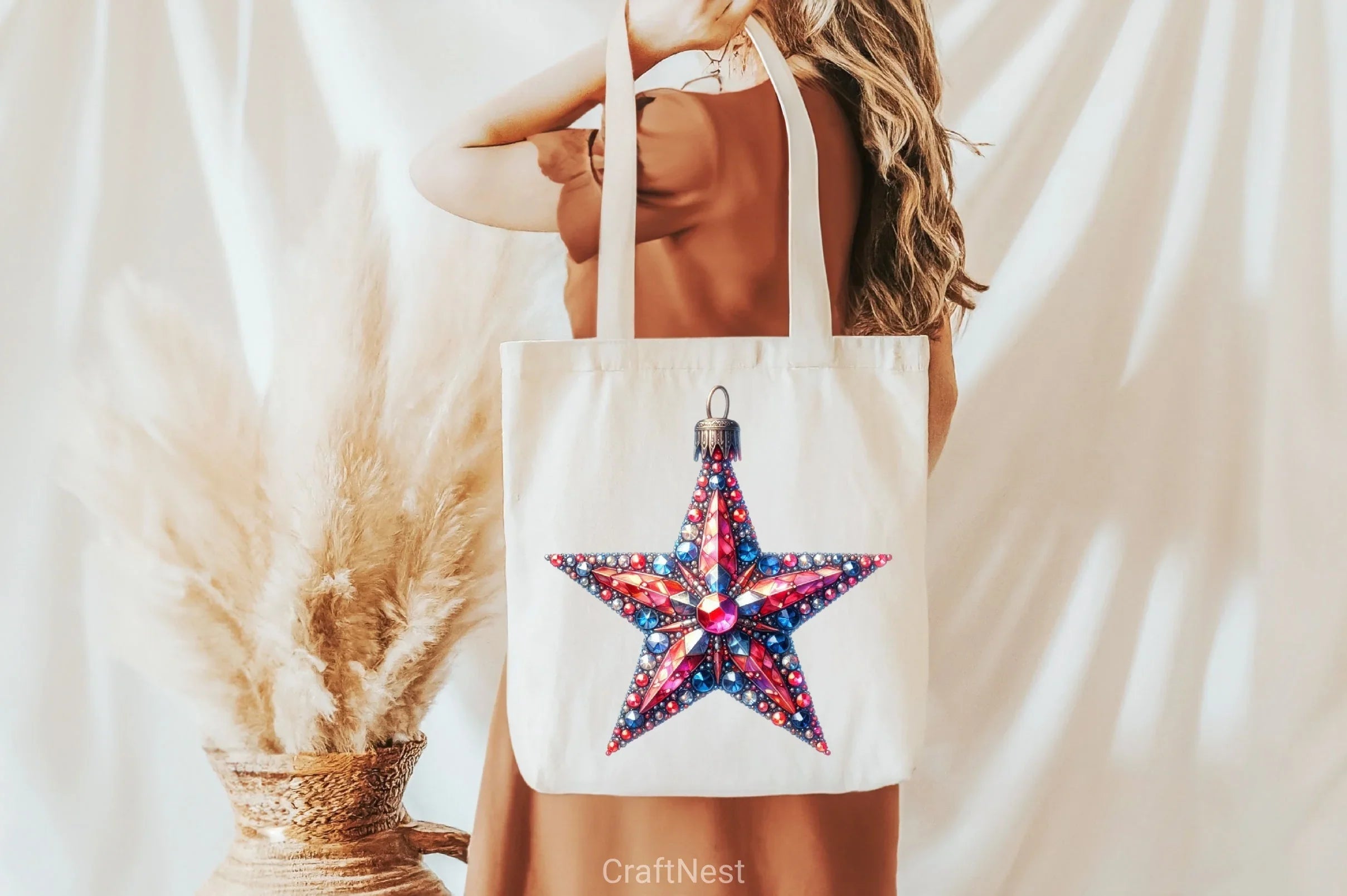 Faux Rhinestones Christmas Clipart Bundle - CraftNest - Digital Crafting and Art