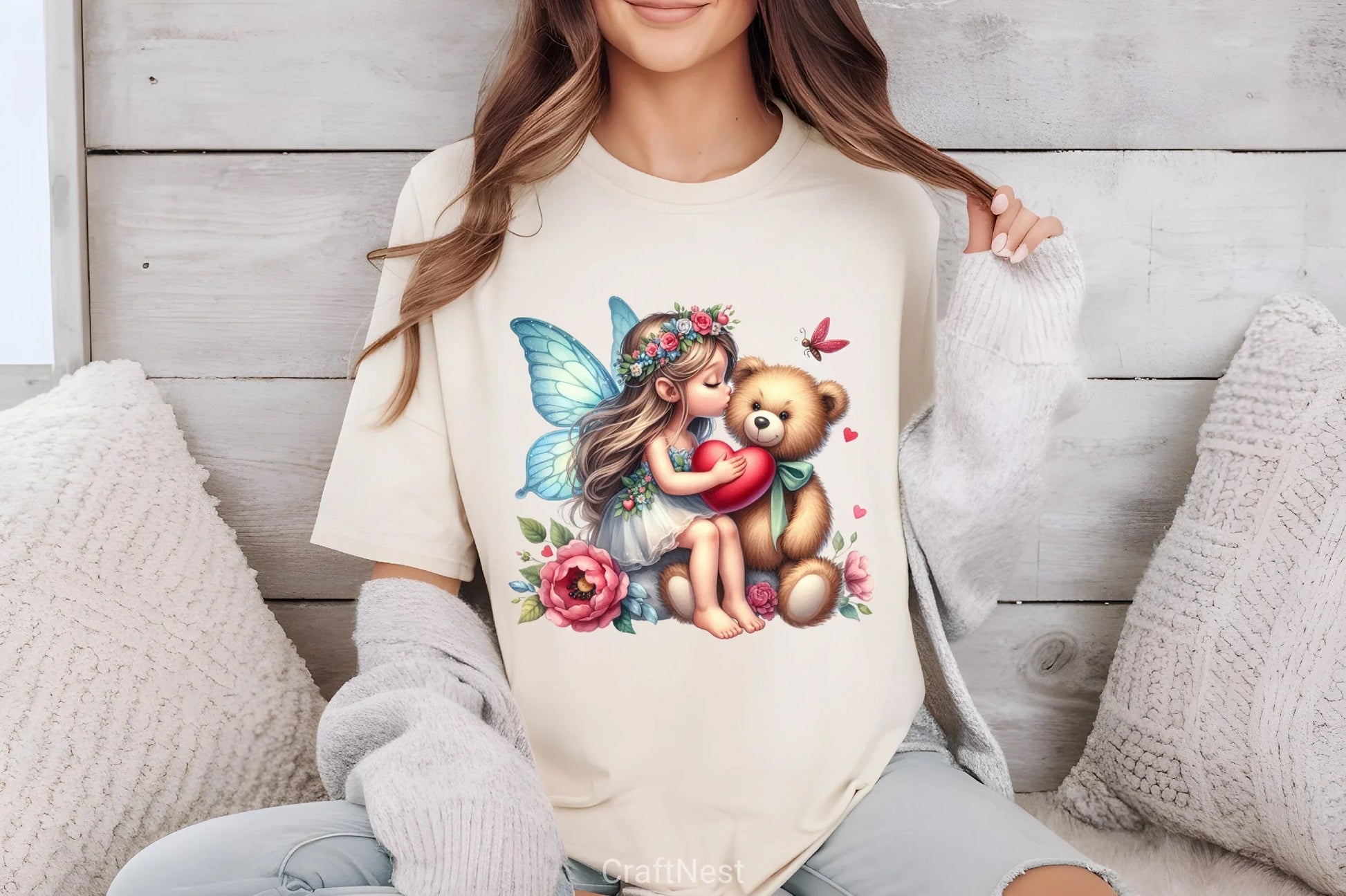 Valentine Fairy Girl Clipart Bundle - CraftNest - Digital Crafting and Art