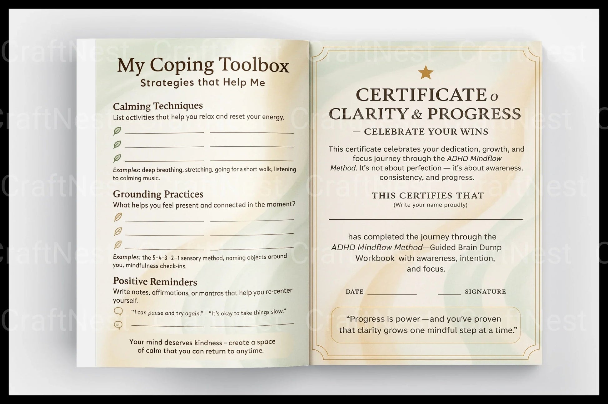 ADHD Mind Flow Method - CraftNest - Digital Crafting and Art
