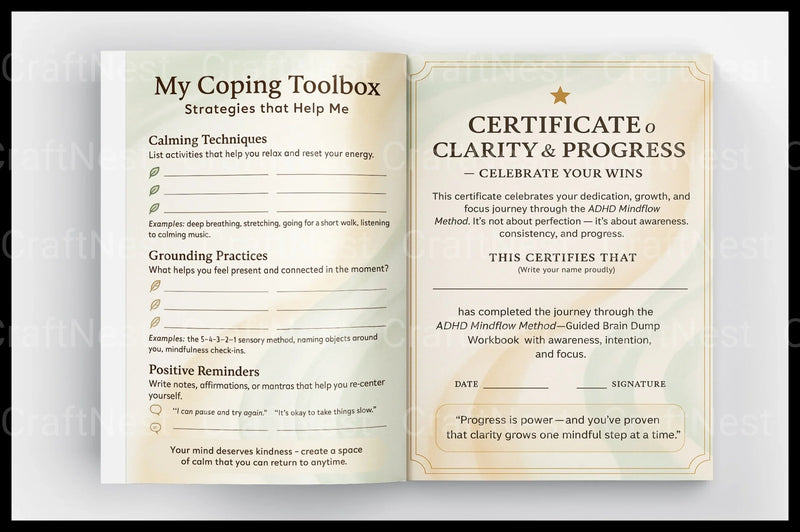 ADHD Mind Flow Method - CraftNest - Digital Crafting and Art