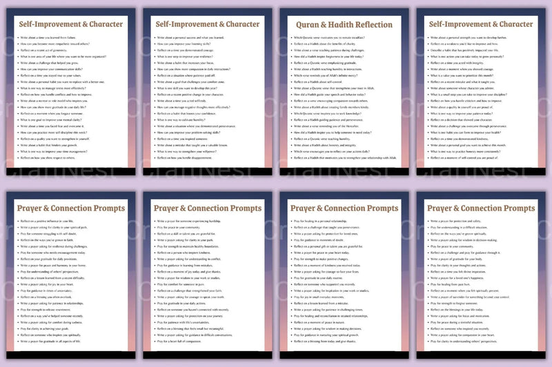 Islamic Mindfulness Prompts for Spiritual Growth - CraftNest - Digital Crafting and Art