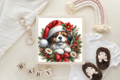 Vintage Christmas Dog Clipart Bundle - CraftNest - Digital Crafting and Art