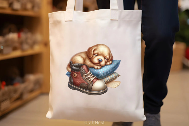 Puppy & Shoe Clipart Bundle - CraftNest - Digital Crafting and Art