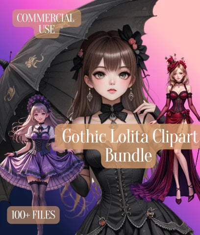 Gothic Lolita SVG Bundle - CraftNest - Digital Crafting and Art