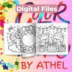 Whimsical Christmas Coloring Books Bundle - CraftNest - Digital Crafting and Art