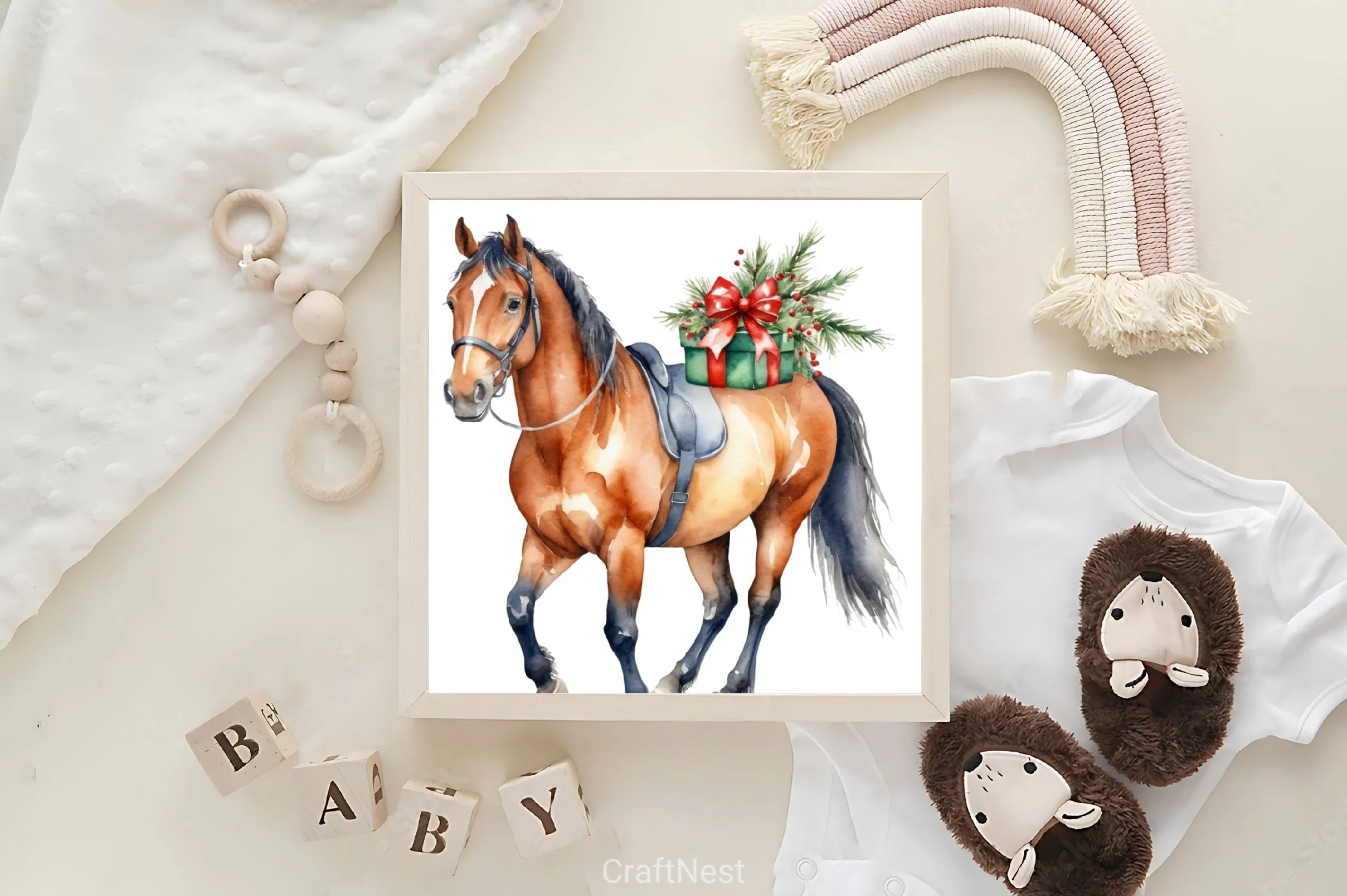 Christmas Horse Clipart Bundle - CraftNest - Digital Crafting and Art