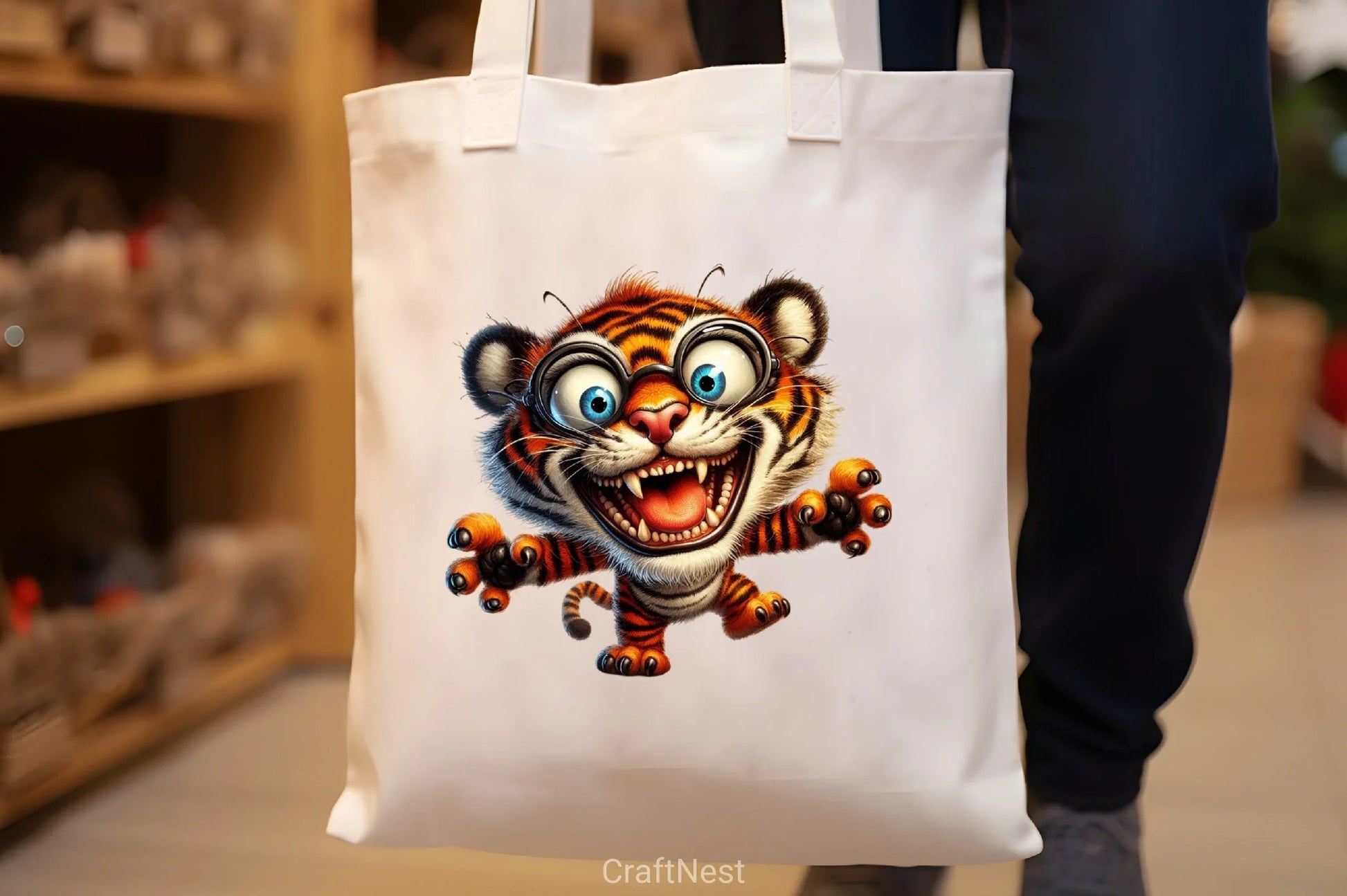 Funny Crazy Tiger Clipart Bundle - CraftNest - Digital Crafting and Art