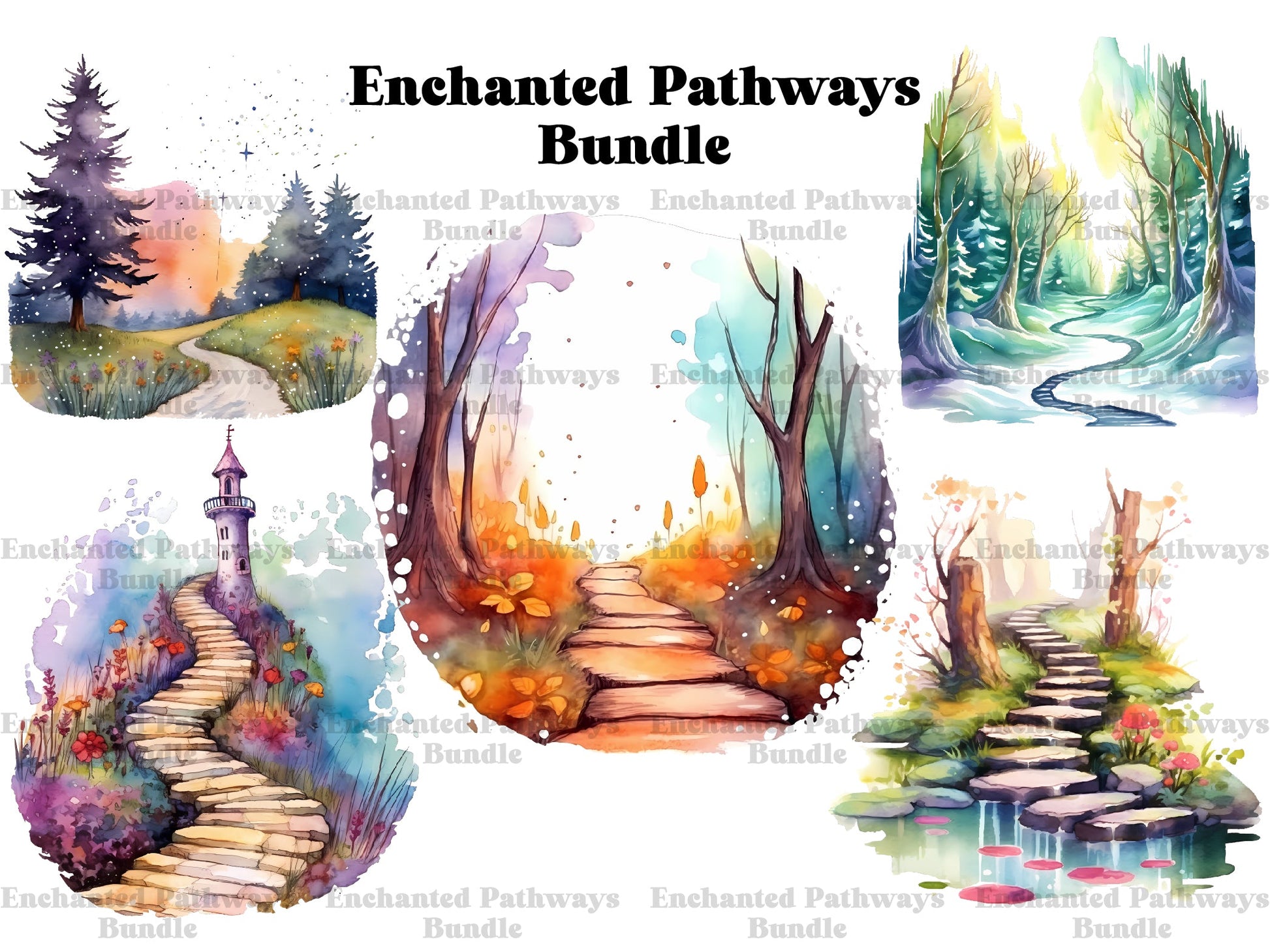 Enchanted Pathways Clipart - CraftNest