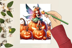 Little Pumpkin Fairy Clipart Bundle - CraftNest - Digital Crafting and Art