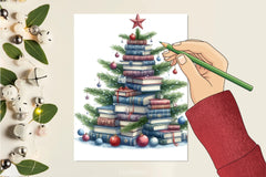 Christmas Book Tree Clipart Bundle - CraftNest - Digital Crafting and Art