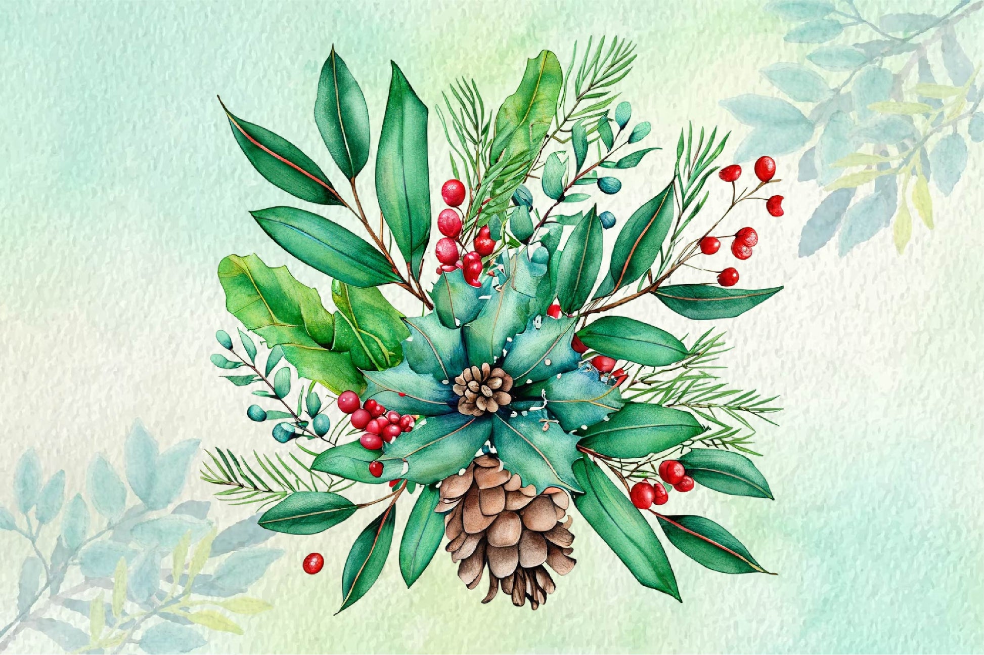 Poinsettia Leaves Clipart Bundle - CraftNest - Digital Crafting and Art