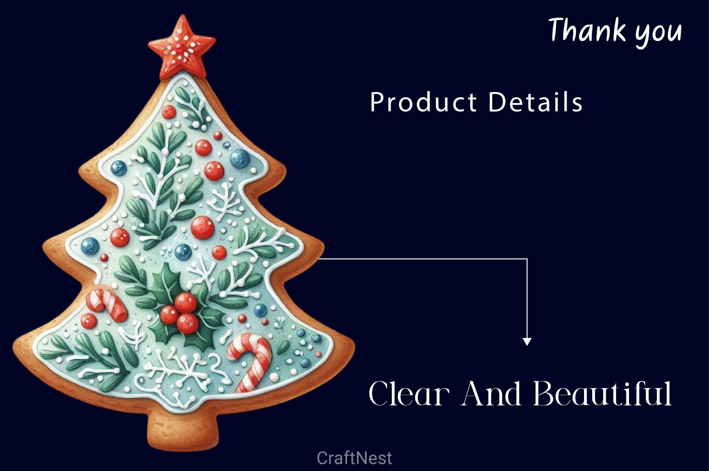 Christmas Tree Cakes Clipart Bundle