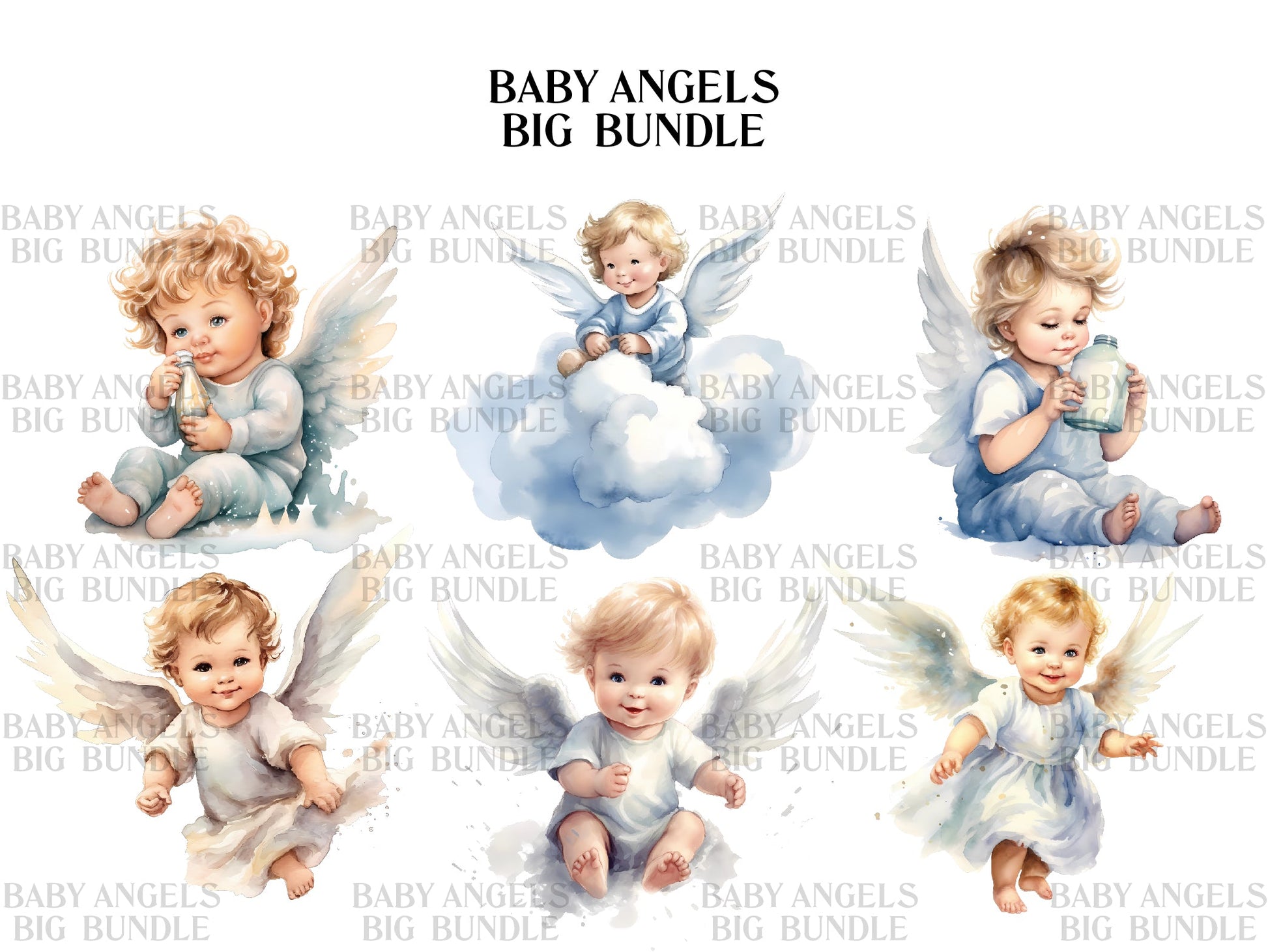 Baby Angels Clipart - CraftNest