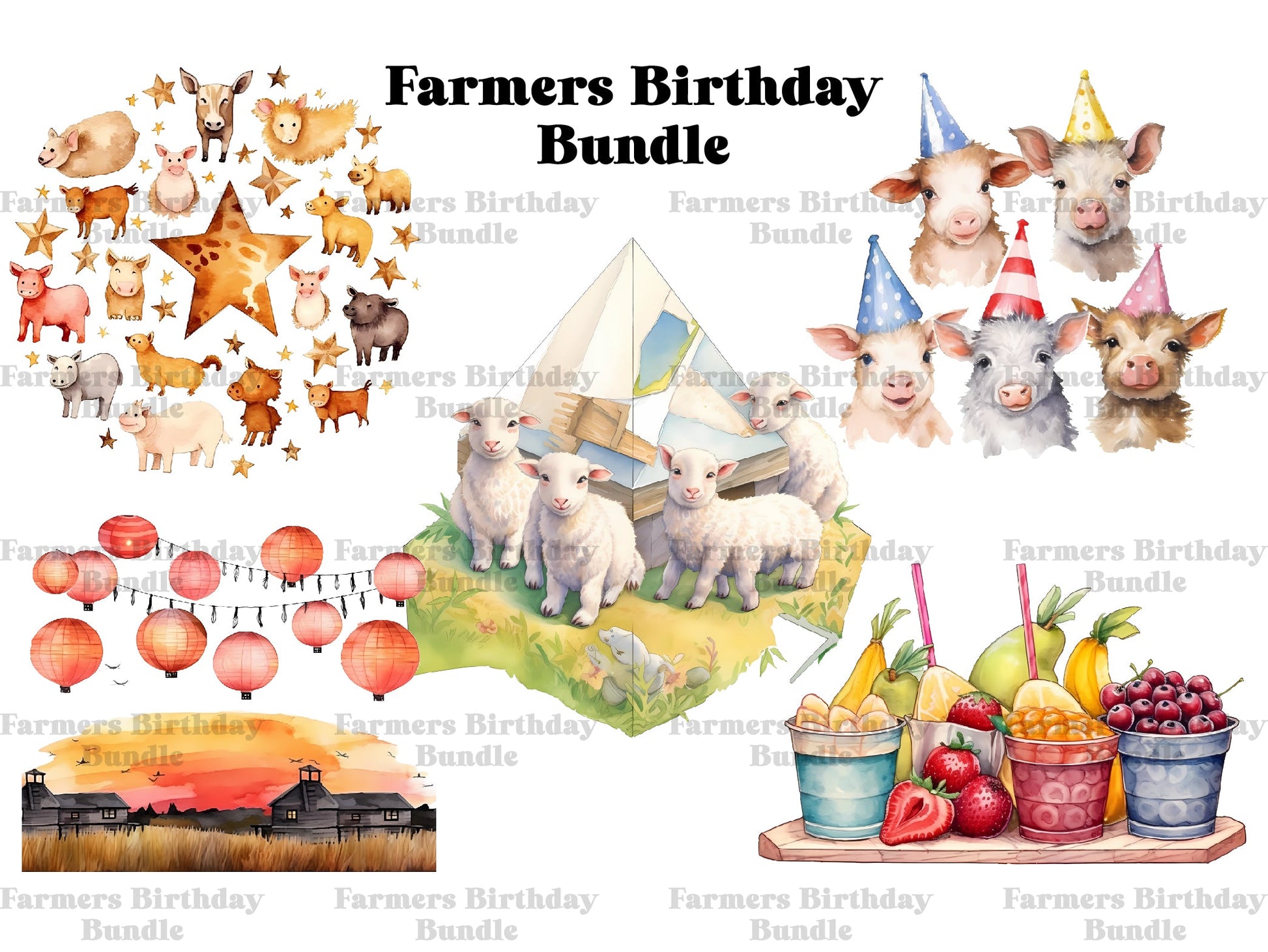 Farmers Birthday Clipart - CraftNest