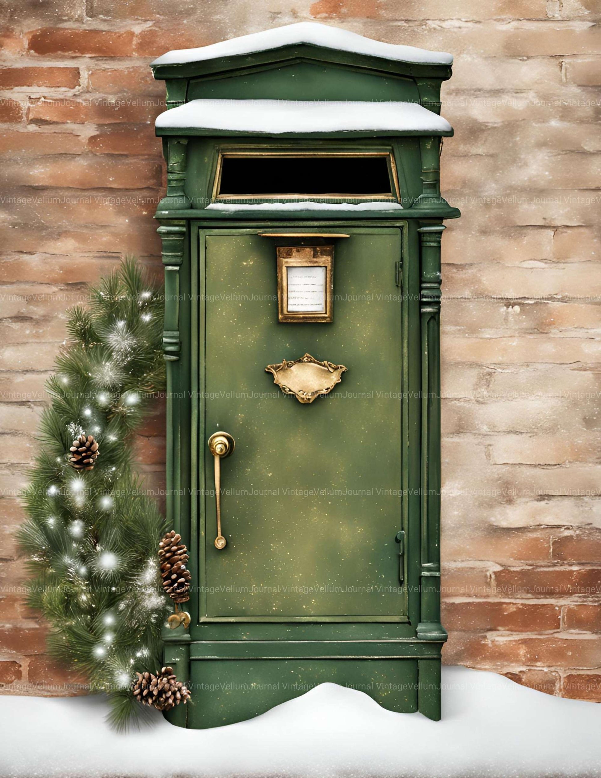 Victorian Christmas Junk Journal Pages - CraftNest - Digital Crafting and Art