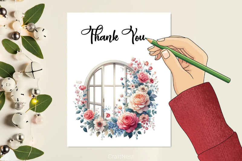 Floral Window Clipart Bundle - CraftNest - Digital Crafting and Art