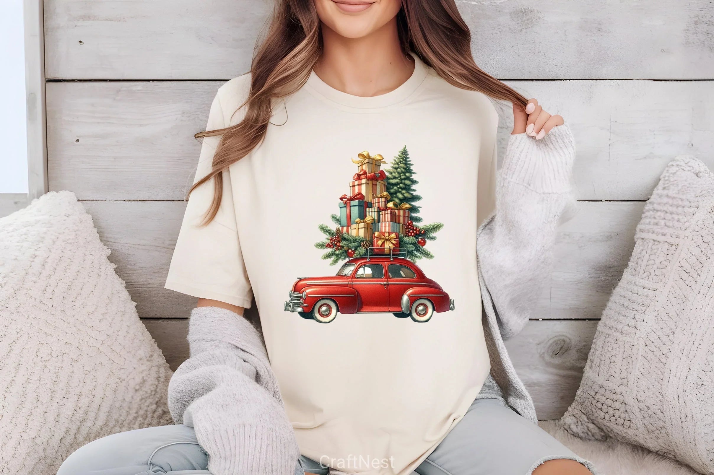 Christmas Cars Clipart Bundle - CraftNest - Digital Crafting and Art