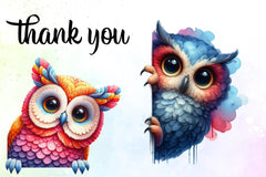 Peeking Owl Clipart Bundle - CraftNest - Digital Crafting and Art