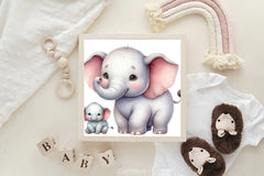 Mother's Day Elephants Clipart Bundle - CraftNest - Digital Crafting and Art