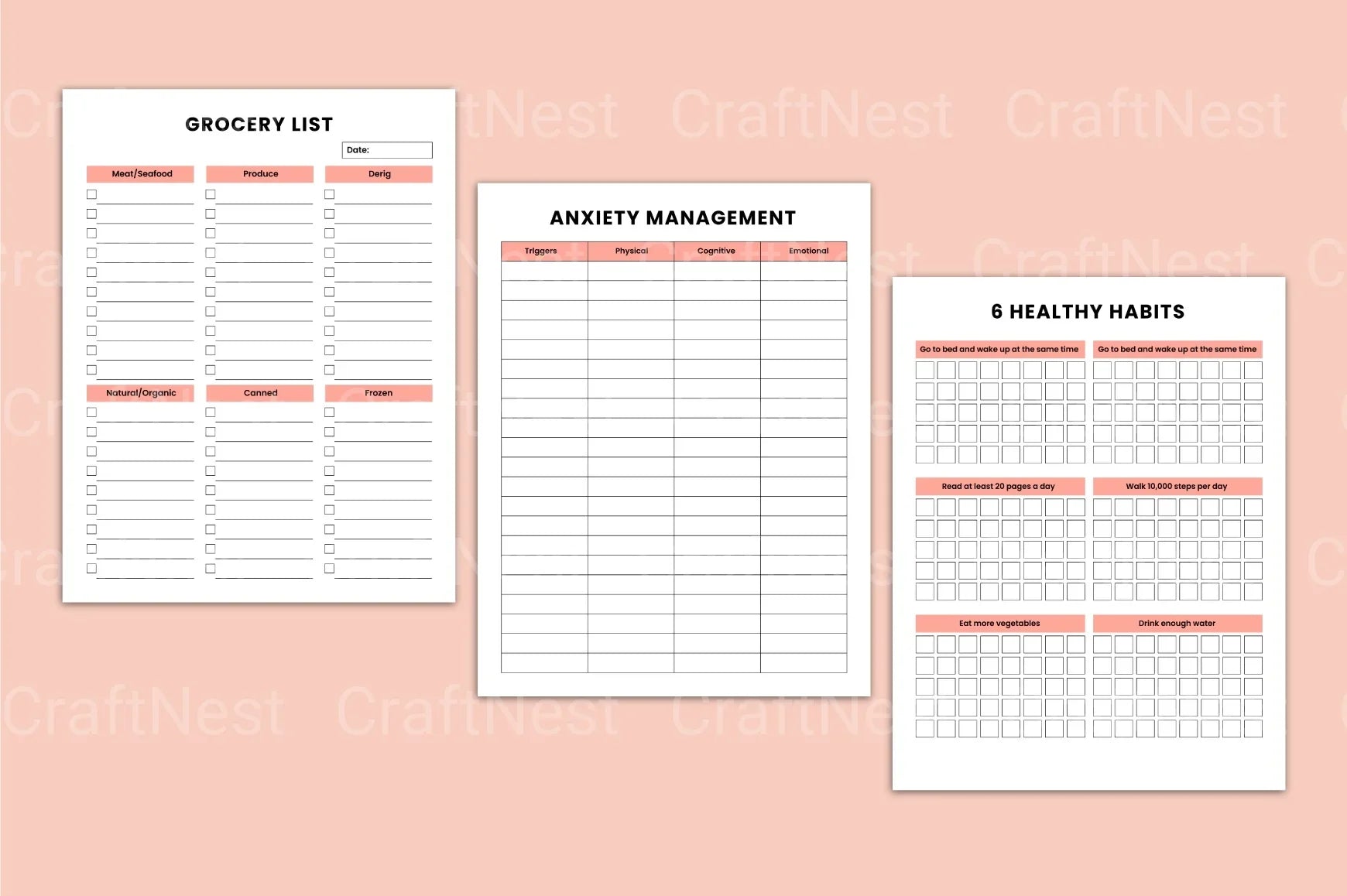 Mindset Self-Care Journal - CraftNest - Digital Crafting and Art
