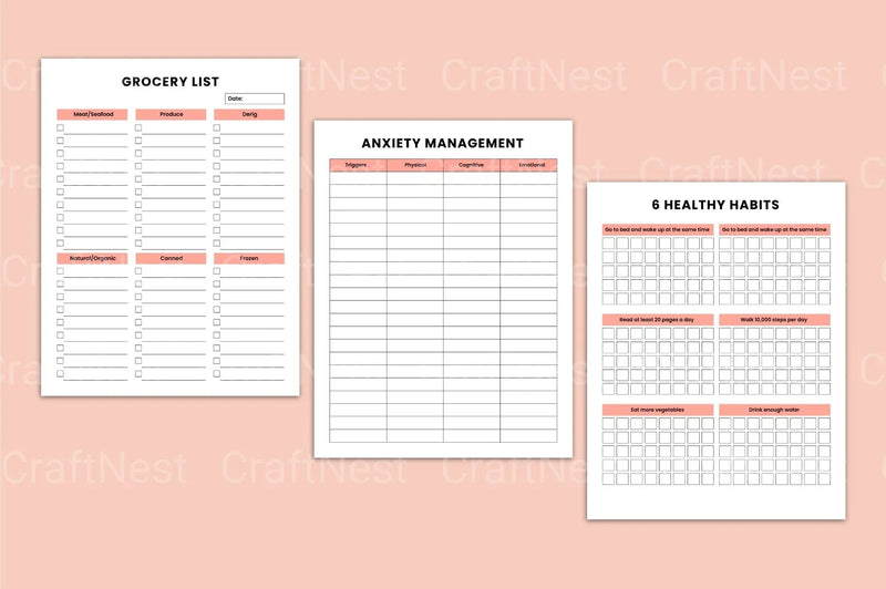 Mindset Self-Care Journal - CraftNest - Digital Crafting and Art