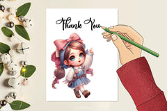 Cute Girls Clipart Bundle - CraftNest - Digital Crafting and Art