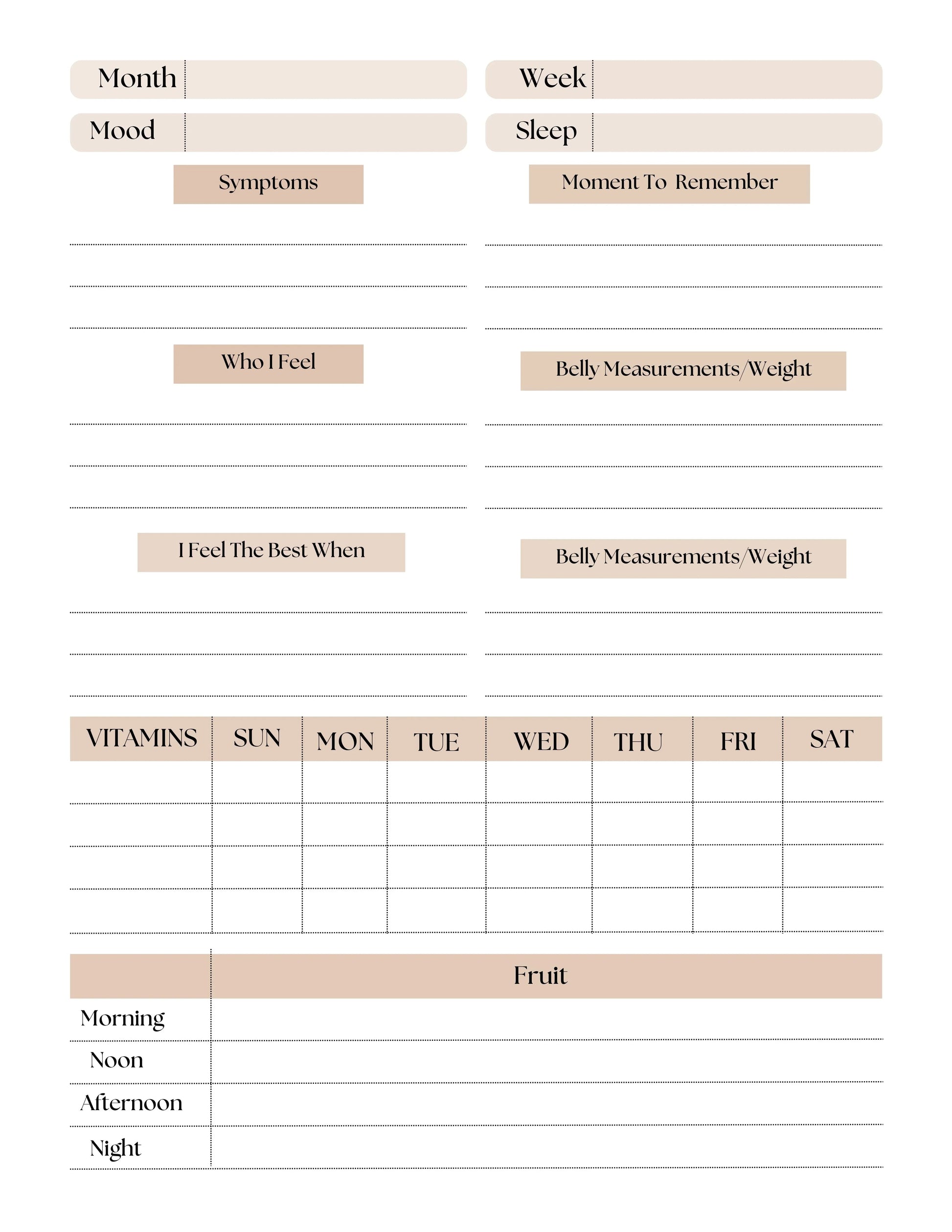 Pregnancy Journal KDP Planner - CraftNest - Digital Crafting and Art