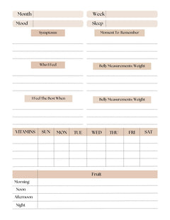 Pregnancy Journal KDP Planner - CraftNest - Digital Crafting and Art
