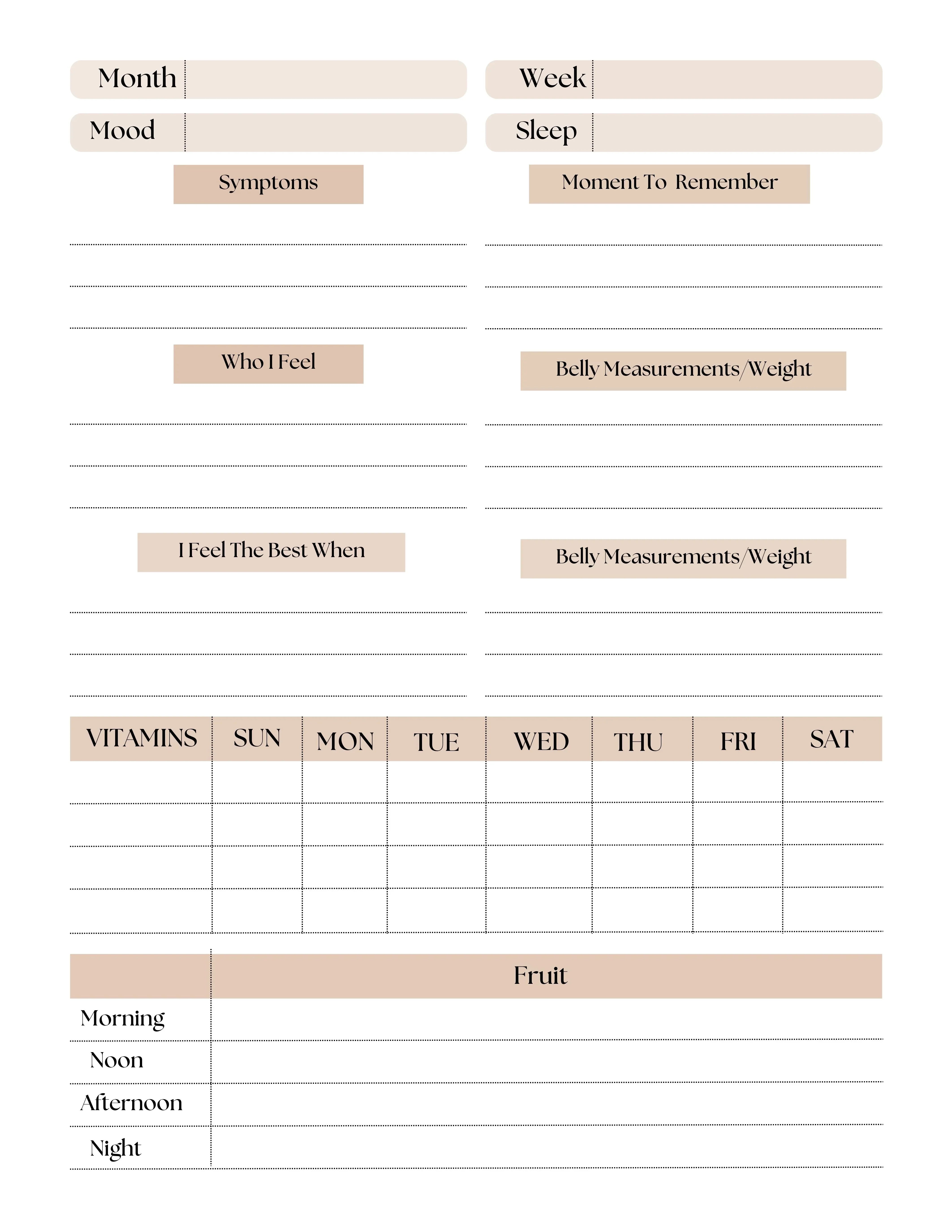 Pregnancy Journal KDP Planner - CraftNest - Digital Crafting and Art