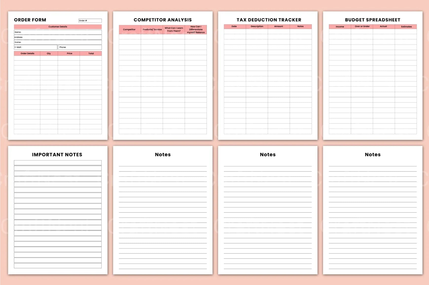 Small Business Organizer - CraftNest - Digital Crafting and Art