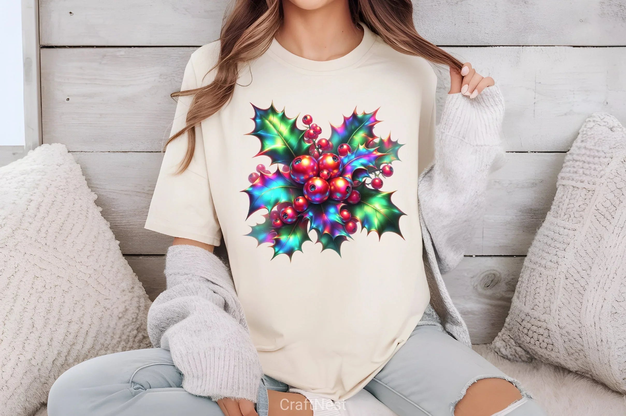 Holographic Christmas Clipart Bundle - CraftNest - Digital Crafting and Art