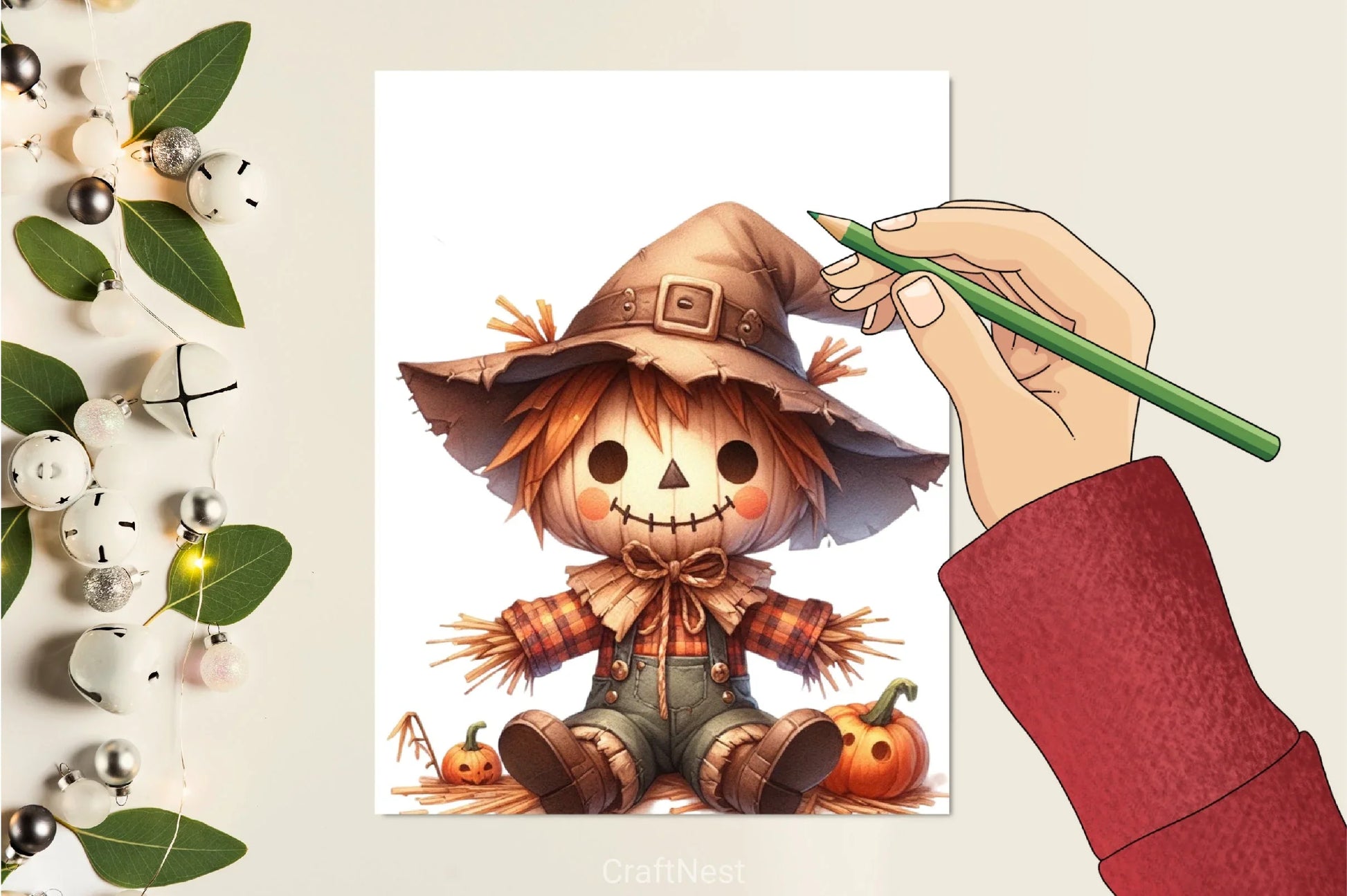 Halloween Scarecrow Clipart Bundle - CraftNest - Digital Crafting and Art