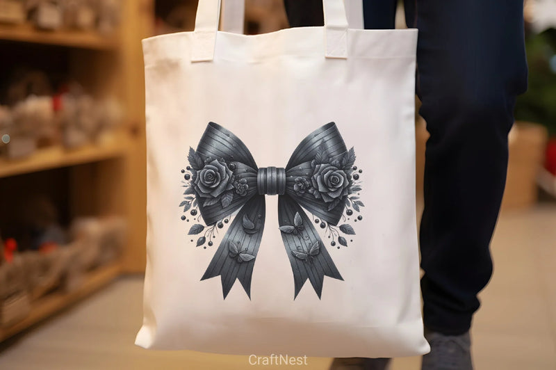 Gothic Bow Clipart Bundle - CraftNest - Digital Crafting and Art