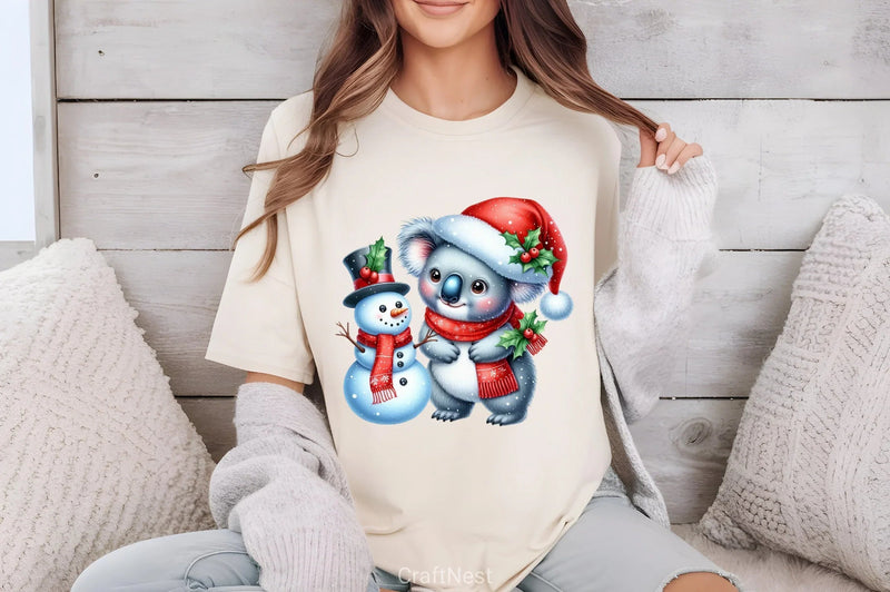 Christmas Koala Clipart Bundle 2 - CraftNest - Digital Crafting and Art