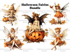 Halloween Fairies Clipart - CraftNest