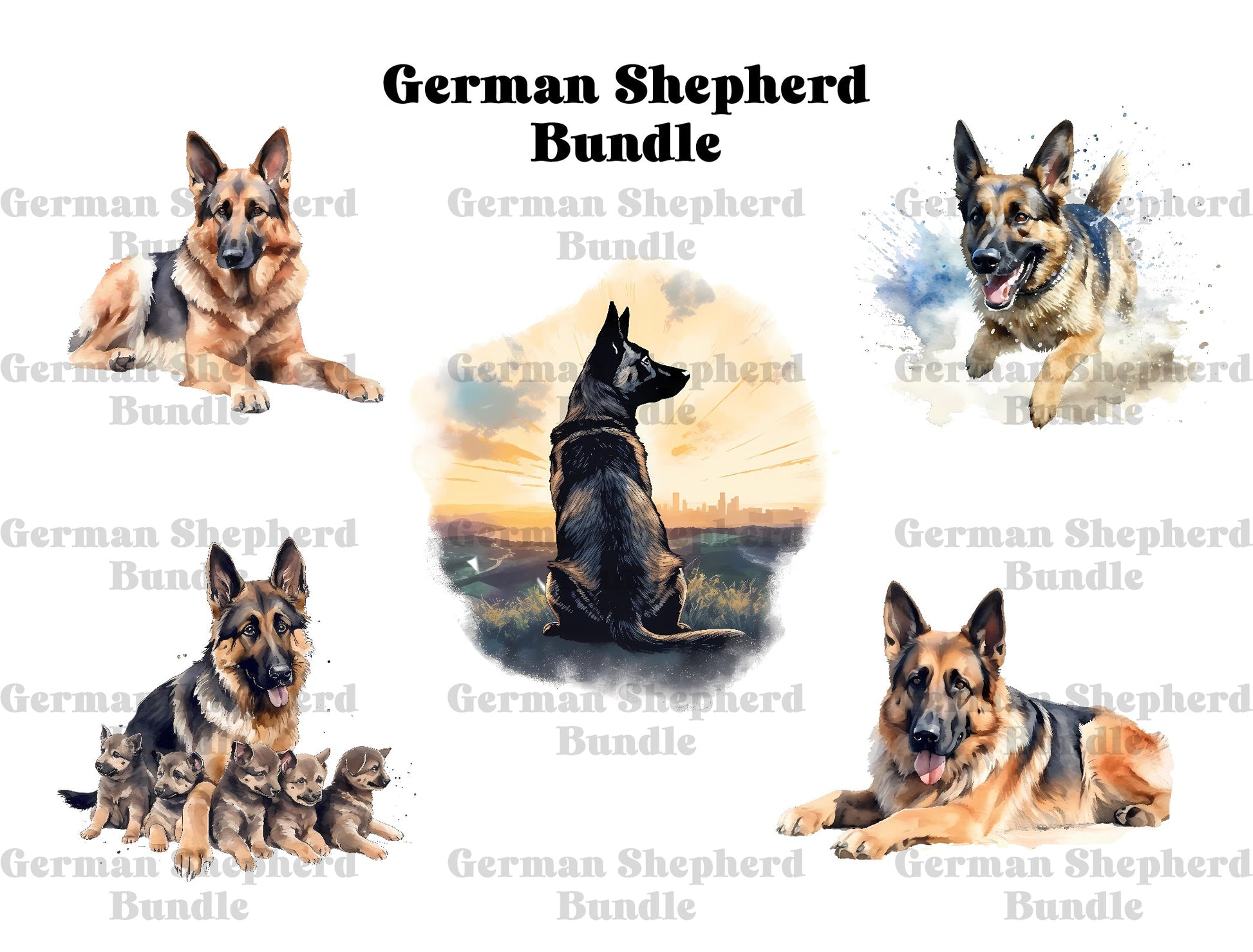 German Shepherd - CraftNest - Digital Crafting and Art