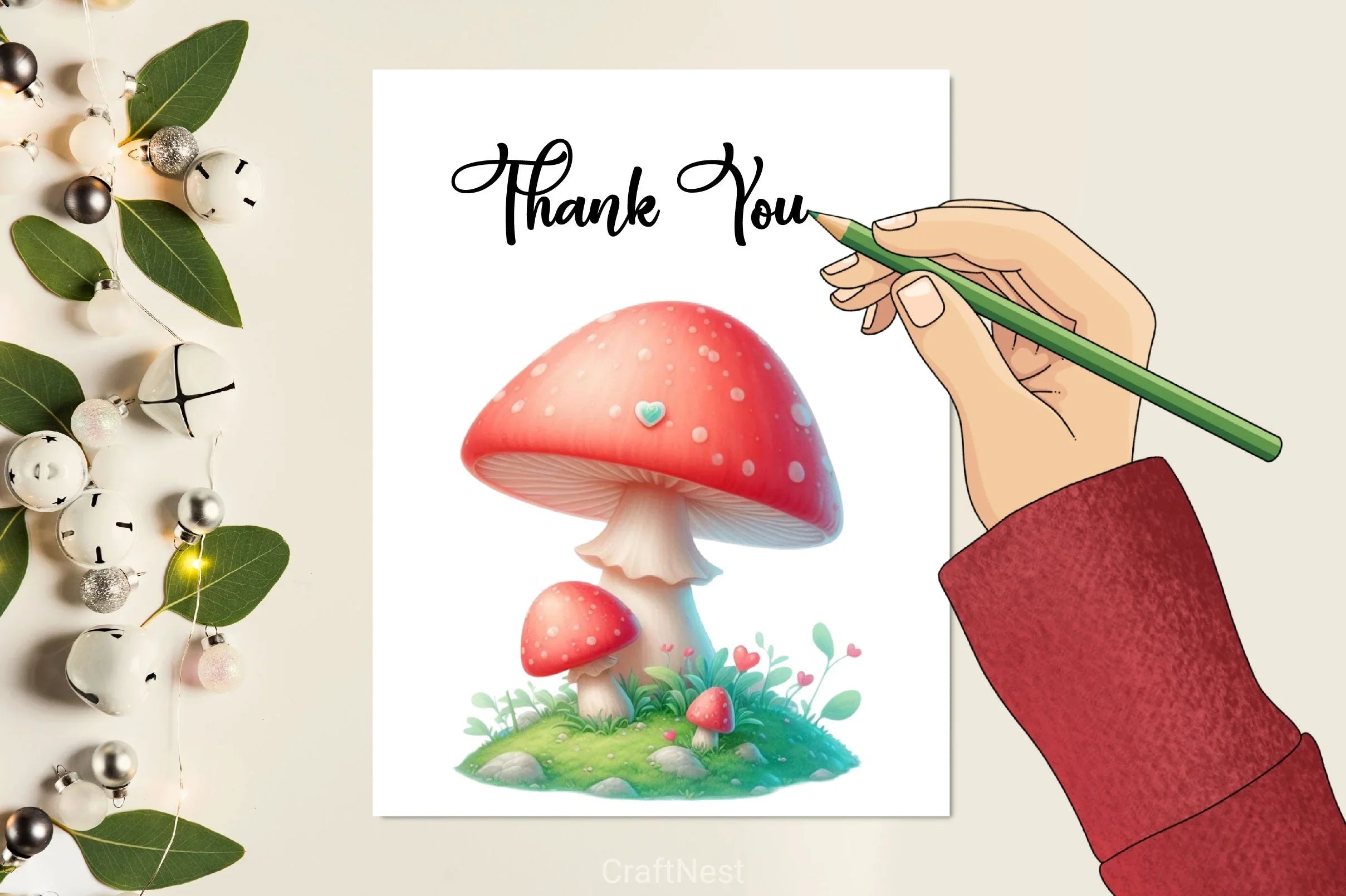 Lovely Mushrooms Clipart Bundle - CraftNest - Digital Crafting and Art