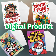 Rude Christmas Cards Clipart Bundle - CraftNest - Digital Crafting and Art